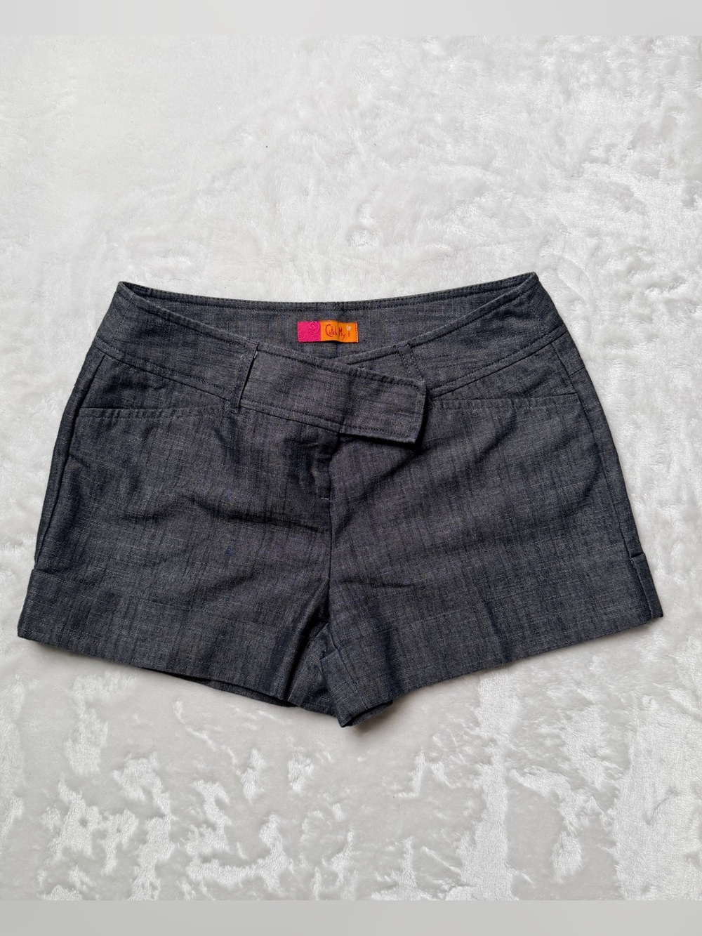 Catch my i shorts Y2k 2000s Dark Charcoal womens size 3 excellent